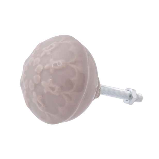 Světle hnědá úchytka Ornamento - Ø 4*4 cm Clayre & Eef