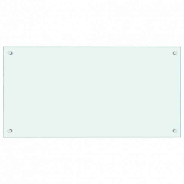 vidaXL Kuchyňský panel mléčný 80 x 40 cm tvrzené sklo