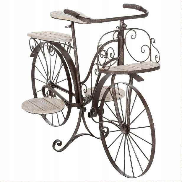 Držák Na Květináč dekorativní Kolo Zestárlé Stylové 59 Cm