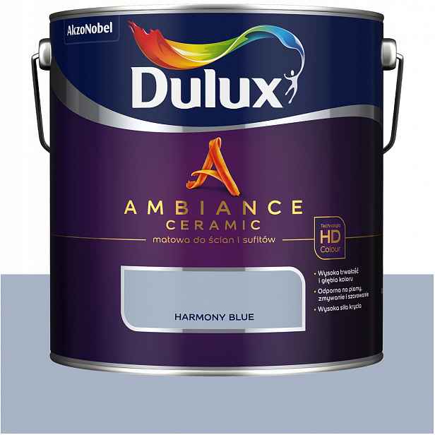 Dulux barva na stěny keramická Ambiance Ceramic Harmony Blue 2,5L