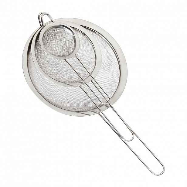 Relaxdays SÍTKA Stříbrná 3dílná-sada