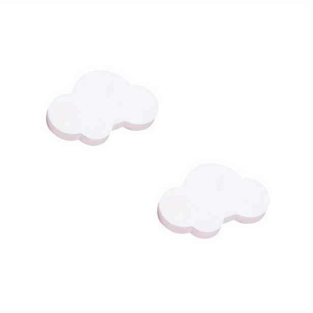 TEMU 2 ks Cloud Cartoon PVC úchytky do zásuvek se šrouby, design proti nárazu, pro kuchyňské skříňky, šatníky a šatní skříně