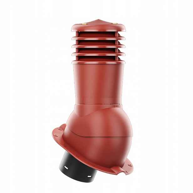 Větrací komín Smartline profil M fi 150 mm, nezateplený, červený