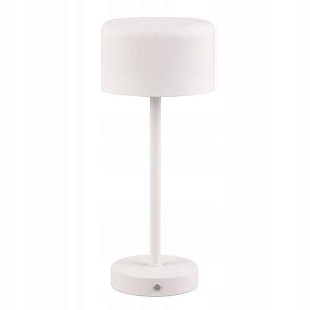 Led stolní lampa na baterie bílá kovová dotyková 30 cm 3000K Rl