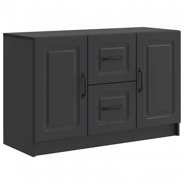 vidaXL Servírovací skříň Černá 89 x 34,5 x 57 cm Kompozitní dřevo