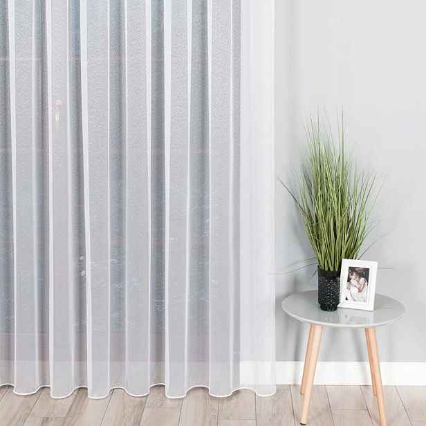 Hotová Markýzová Záclona Bílá S Olovnicí A Páskou Na Systém Wave 500 X 260