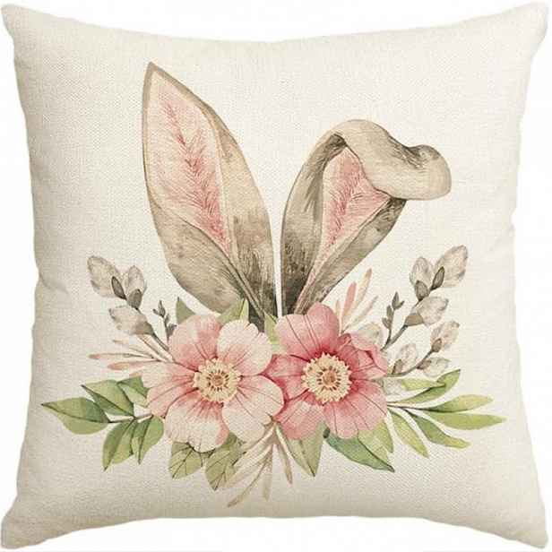 Lněný povlak na polštář FLOPINA 45x45 cm, krémový