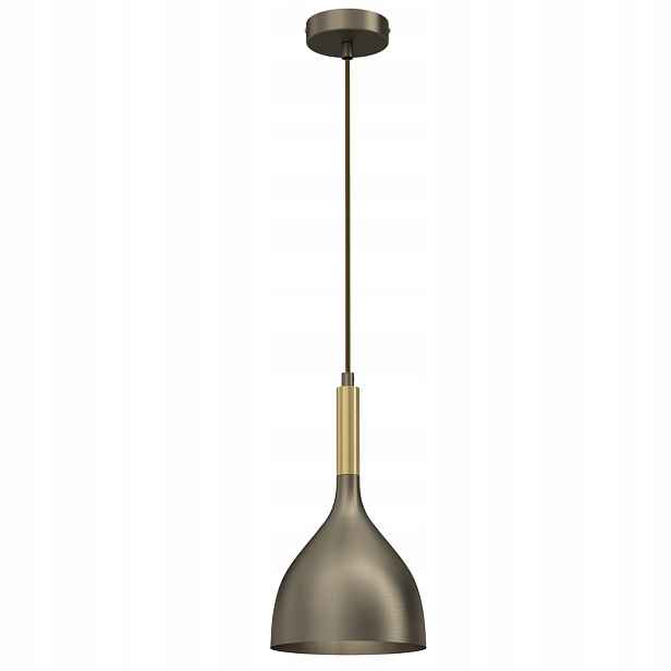 Luminex Noak Závěsná lampa E27 15W Metal Titanové zlato Lesk