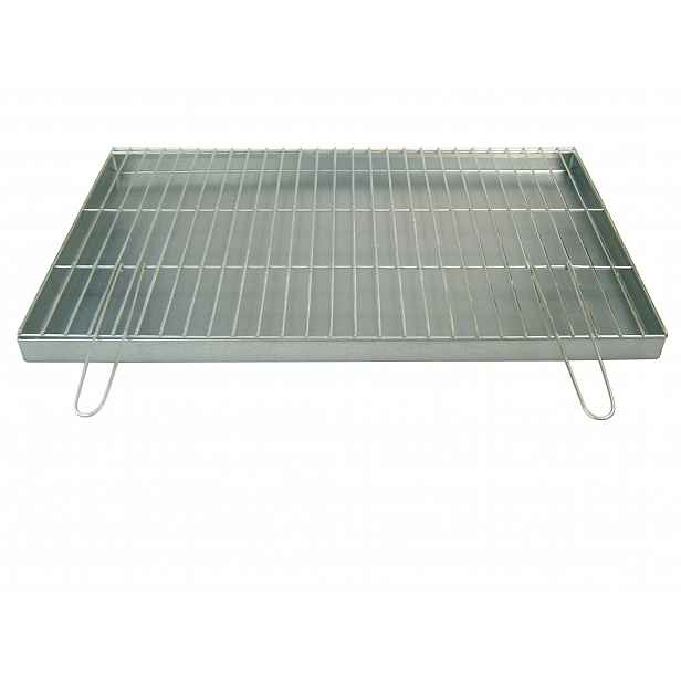 Rošt 80x50 cm, průměr 4 mm popelník – skládací rukojeti