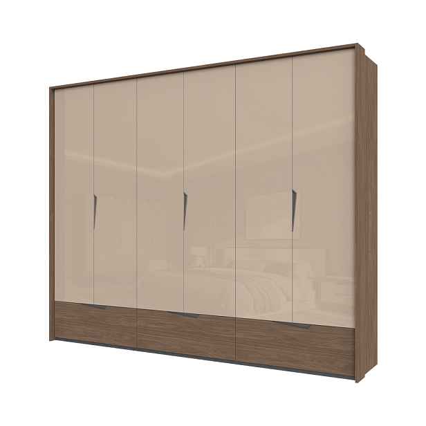 Šatní skříň P63A/LF - 277 × 226 × 60 cm