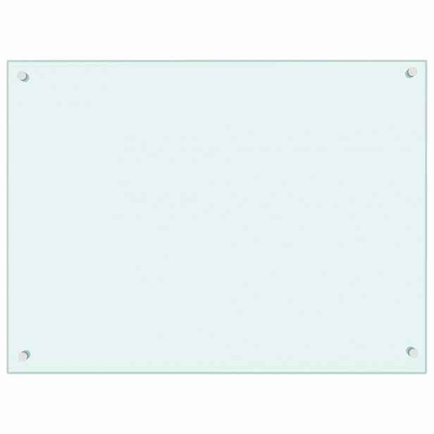 vidaXL Kuchyňský panel mléčný 80 x 60 cm tvrzené sklo