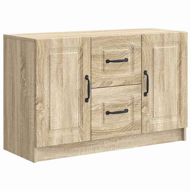 vidaXL Servírovací skříň Dub sonoma 89 x 34,5 x 57 cm Kompozitní dřevo