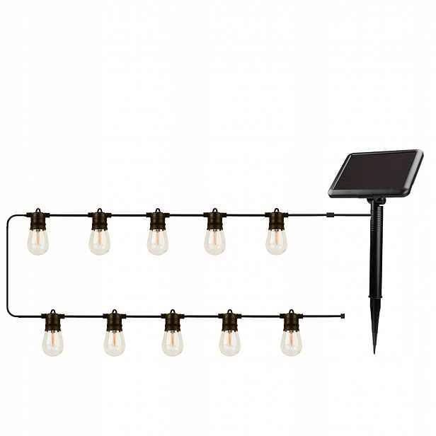 Forever Solární Led girlanda Sunari FLS-60 7,5m 10 žárovek IP44