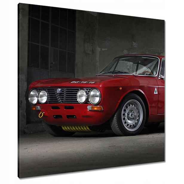 Obrazy 80x80 Červená Alfa Romeo