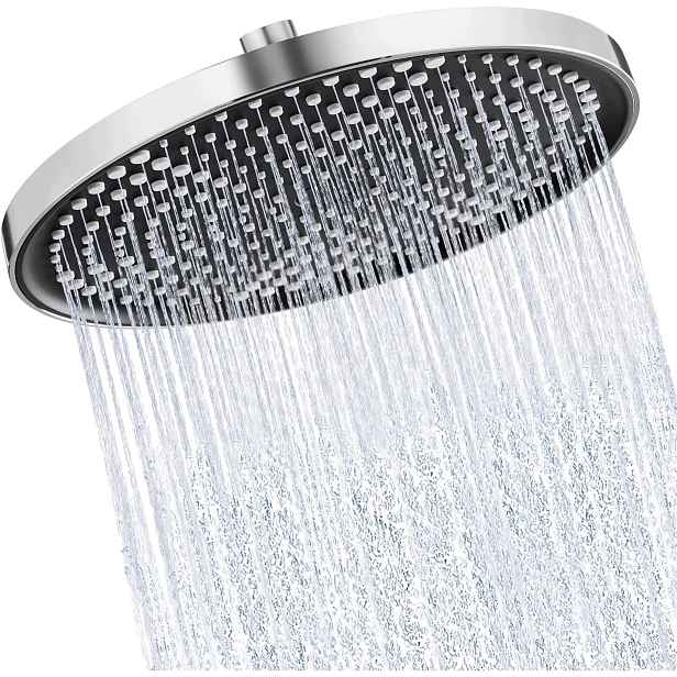 Stropní sprchová sprcha 10 palců, velká, chromovaná, dešťová sprcha