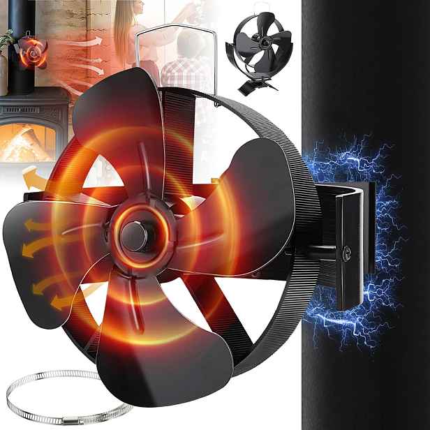 Teplovzdušný Krbový Ventilátor, Termoelektrický Ventilátor, Odolný A Tichý