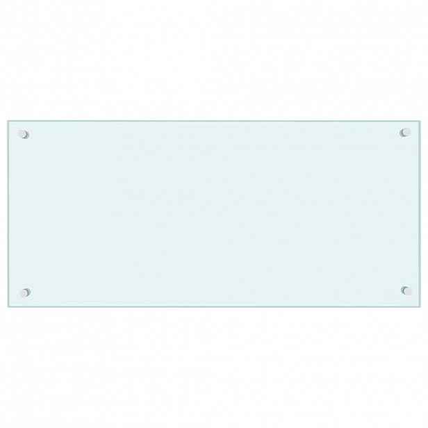 vidaXL Kuchyňský panel mléčný 90 x 40 cm tvrzené sklo