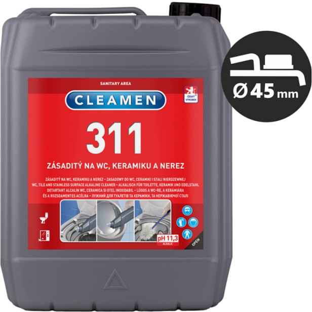 Cleamen 311 zásaditý WC 5l, keramiku a nerez