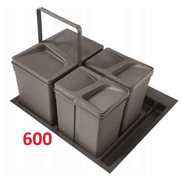 Koš třídič Unico Hafele 15L 2x7L SZ-600mm