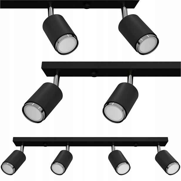 Krásný a stylový stropní svítidlo, kovová lampa, pevná a odolná, Idun 4x 40W Led