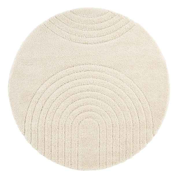 Krémově bílý koberec Mint Rugs Norwalk Fergus, ø 160 cm