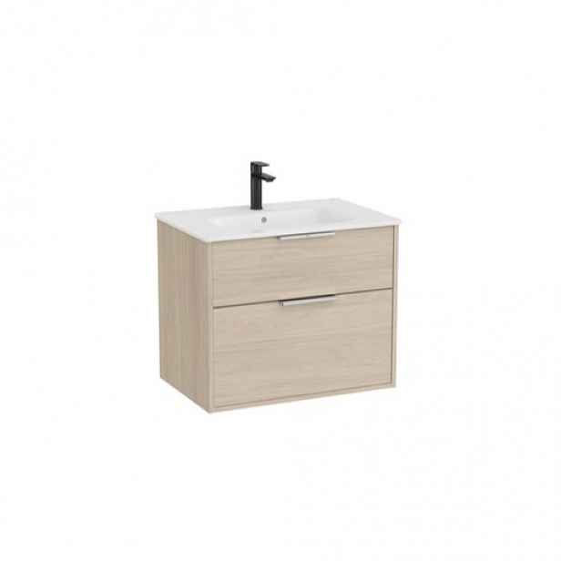 Roca Optica koupelnová skříňka s umyvadlem 59x58x45,5 cm světlý dub OPT602ZJ