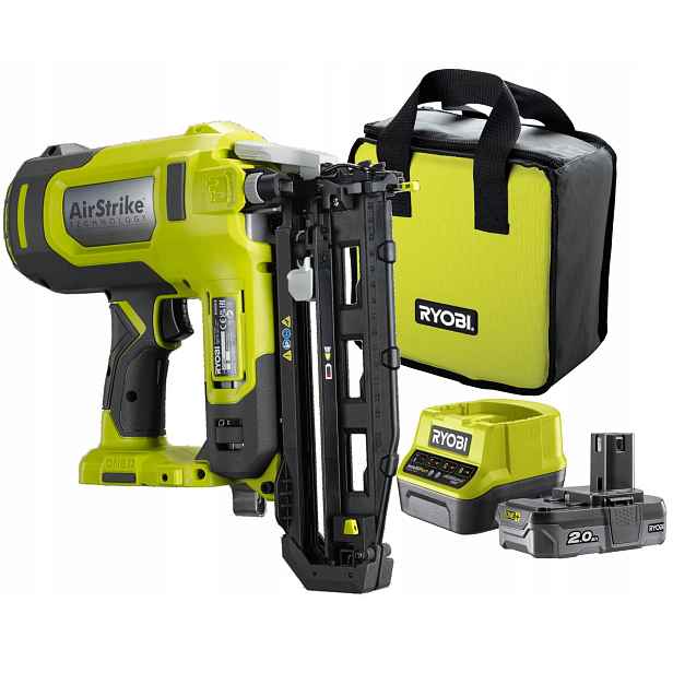 Sada Ryobi Nabíječka Taker 18V AirStrike R18GN18 Aku 2Ah
