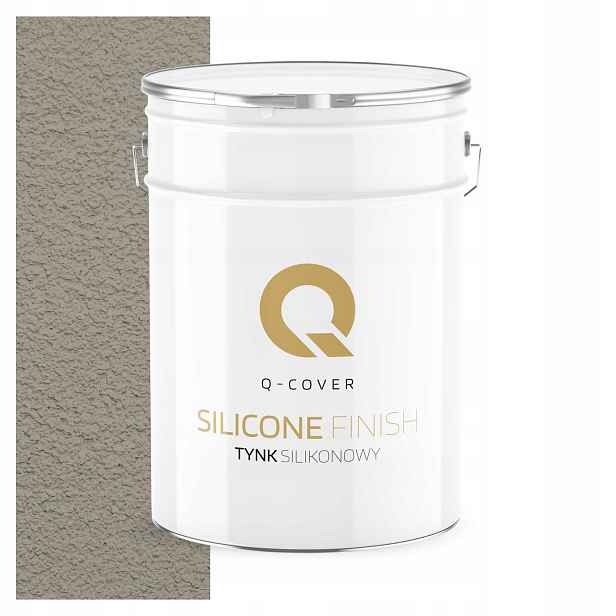 Silikonová Fasádní Omítka Šedá Teplá 15 Kg Beránek Granulace 1.5 mm F293