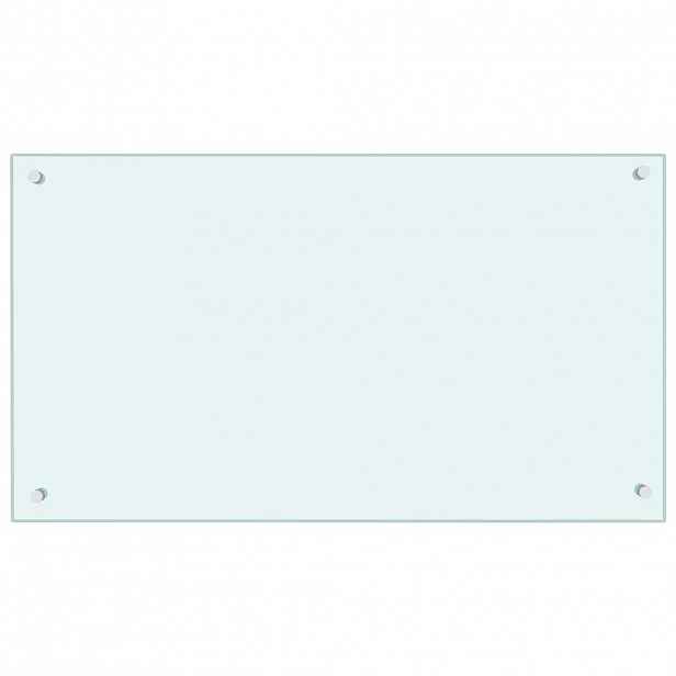 vidaXL Kuchyňský panel mléčný 90 x 50 cm tvrzené sklo
