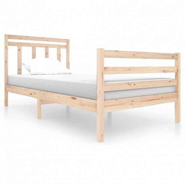 vidaXL Rám postele masivní dřevo 100 x 200 cm