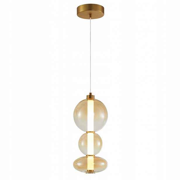 Závěsná Led lampa Závěsná Svítidlo Hnědá 24W 2686lm Regulace Sonte Italux