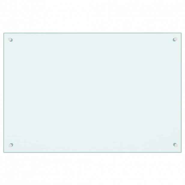 vidaXL Kuchyňský panel mléčný 90 x 60 cm tvrzené sklo