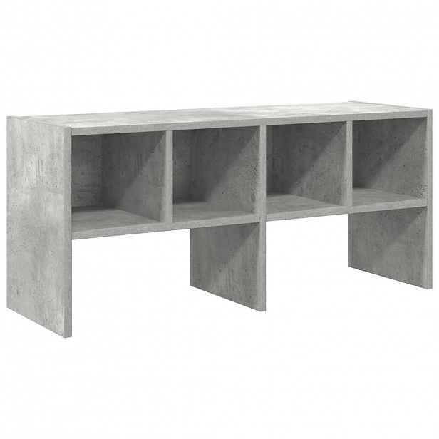 vidaXL Stohovatelné botník betonově šedá 89,5x30x40 cm