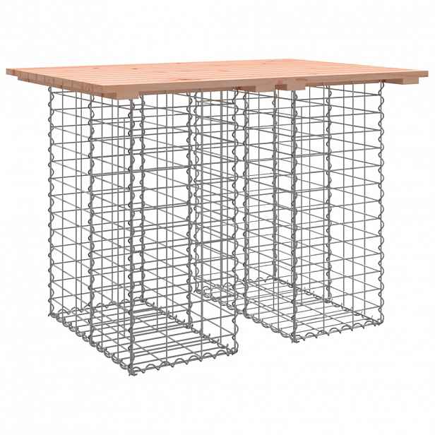 vidaXL Zahradní stůl gabion design 100 x 70 x 72 cm masivní dřevo douglaska