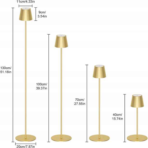Stojací lampa se 3 stínidly Moderní stojací lampa