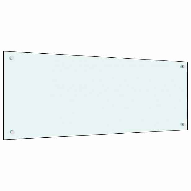 vidaXL Kuchyňský panel mléčný 100 x 40 cm tvrzené sklo