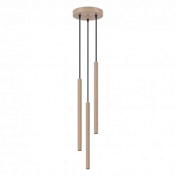 Závěsná lampa Arche 3P taupe Zwis Svítidlo 3 závěsné kašmírové tuby Sollux