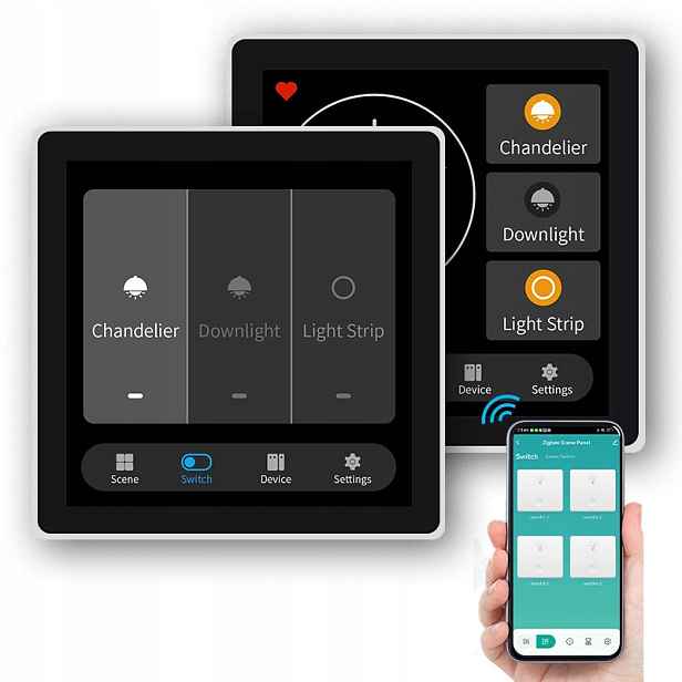 Dotykový LCD displej Dálkové ovládání scén Tuya Zigbee
