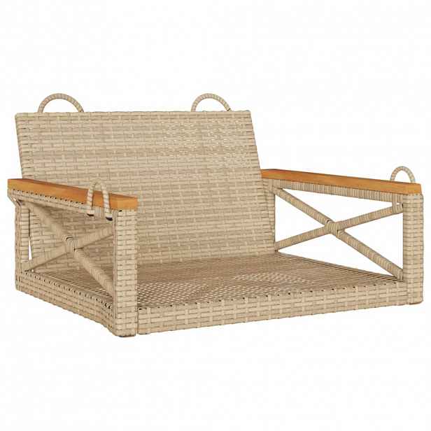 vidaXL Houpací lavice béžová 63 x 62 x 40 cm polyratan