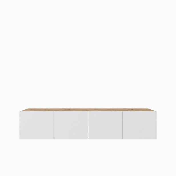 MASSENO ZÁVĚSNÝ TV STOLEK MIVO, 200/41/40 cm, dub Artisan