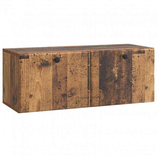 vidaXL Nástěnná TV skříň 78,5 x 31 x 30 cm Staré dřevo