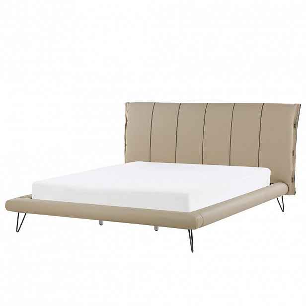 Beliani POSTEL 180/200 cm Pískově béžová Betin