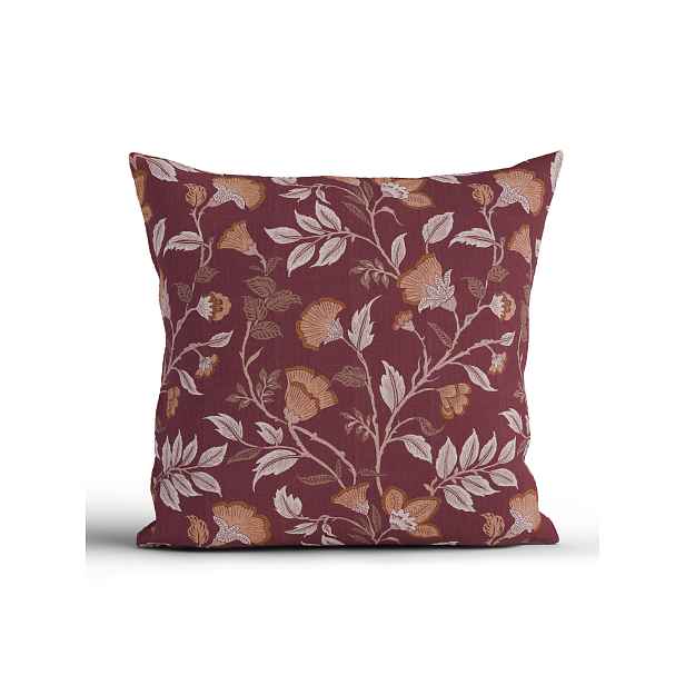MKLuzkoviny.cz Bavlněný povlak na polštář Renforcé 40 x 40 cm - Rebeka vínová