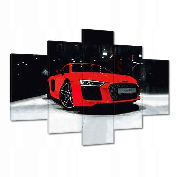 Obrazy 150x105 Červené Audi Audica R8