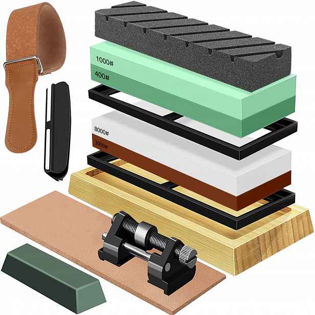 Brousek na kuchyňské nože Dláta Vodní kámen Oslík na ostření Pásek