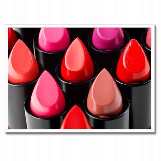 Plakáty v rámu 70x50 Barevné rtěnky make-up