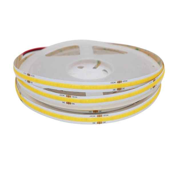 10 m Led pásek Cob 24V Premium 320 Led 8W CRI90 Bílý Studený 6000K Neon