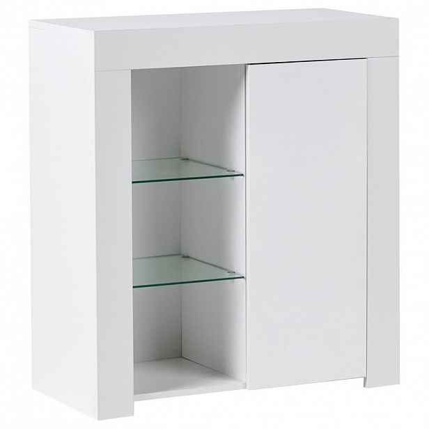 Beliani SIDEBOARD s LED osvětlením Bílý Kamloops