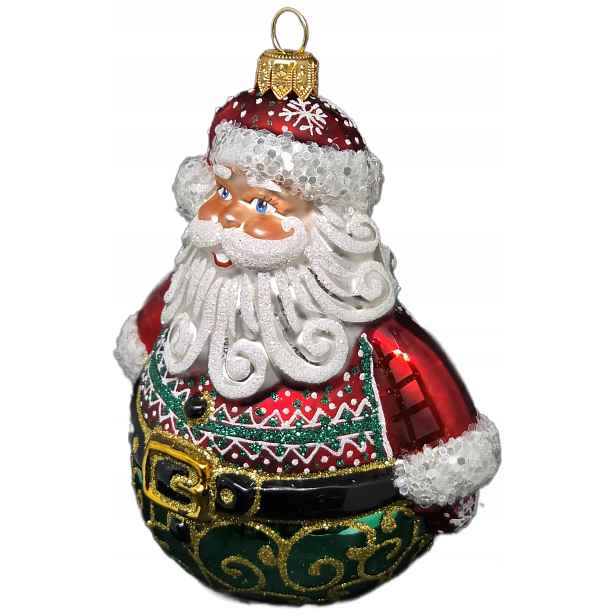 Kolekce Mikuláš ve vánočním svetru Skleněná Vánoční Koule