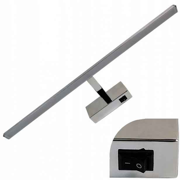 Koupelnové Led svítidlo 12W nad zrcadlo 55,5 cm, chrom, lampa, vypínač